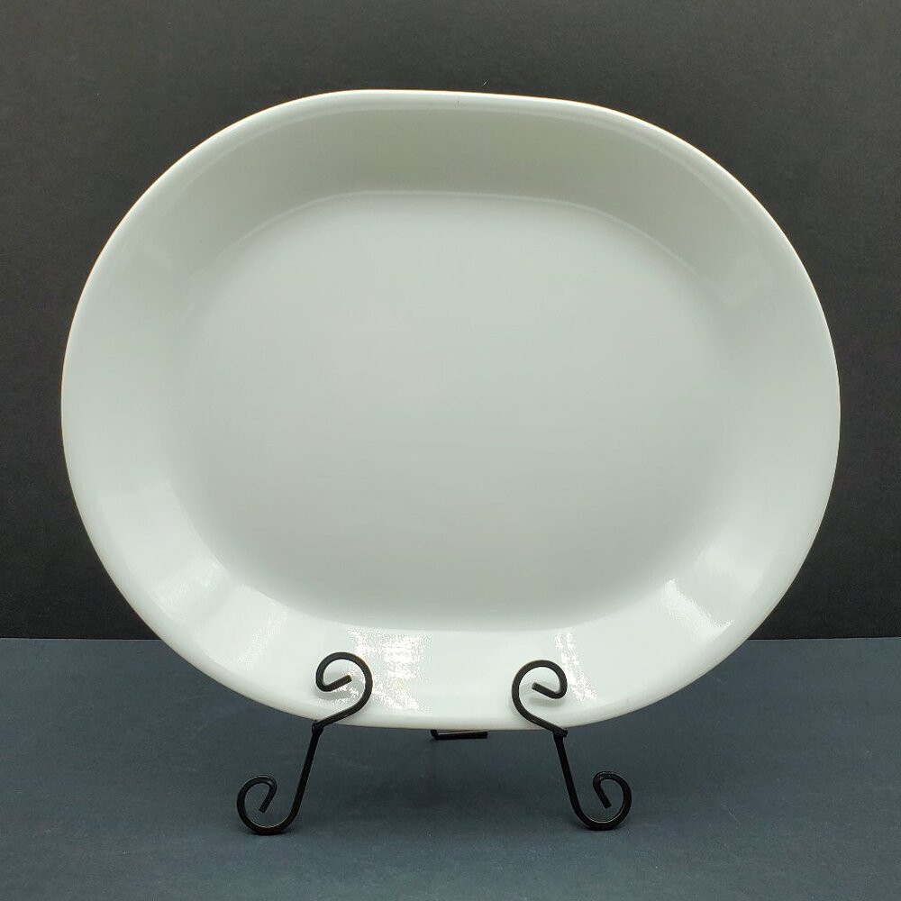 Corelle Winter Frost White Platter Corning Pure White Oval Serving Plate